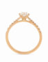 Ein Verlobungsring in Roségold 750/- mit einem Brillanten 0,30 ct. und zusätzlich seitlichen Brillanten