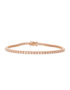 Ein wunderschönes Armband in Roségold 750/- bzw. 18 kt., rundum mit Brillanten besetzt.