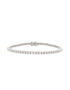 Ein wunderschönes Armband in Weißgold 750/- bzw. 18 kt., rundum mit weißen Brillanten besetzt.