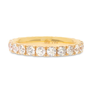 Ein Memoire-Ring in Roségold 750/- mit Brillanten.