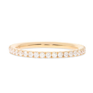 Ein Memoire-Ring in Roségold 750/- mit Brillanten ausgefasst.