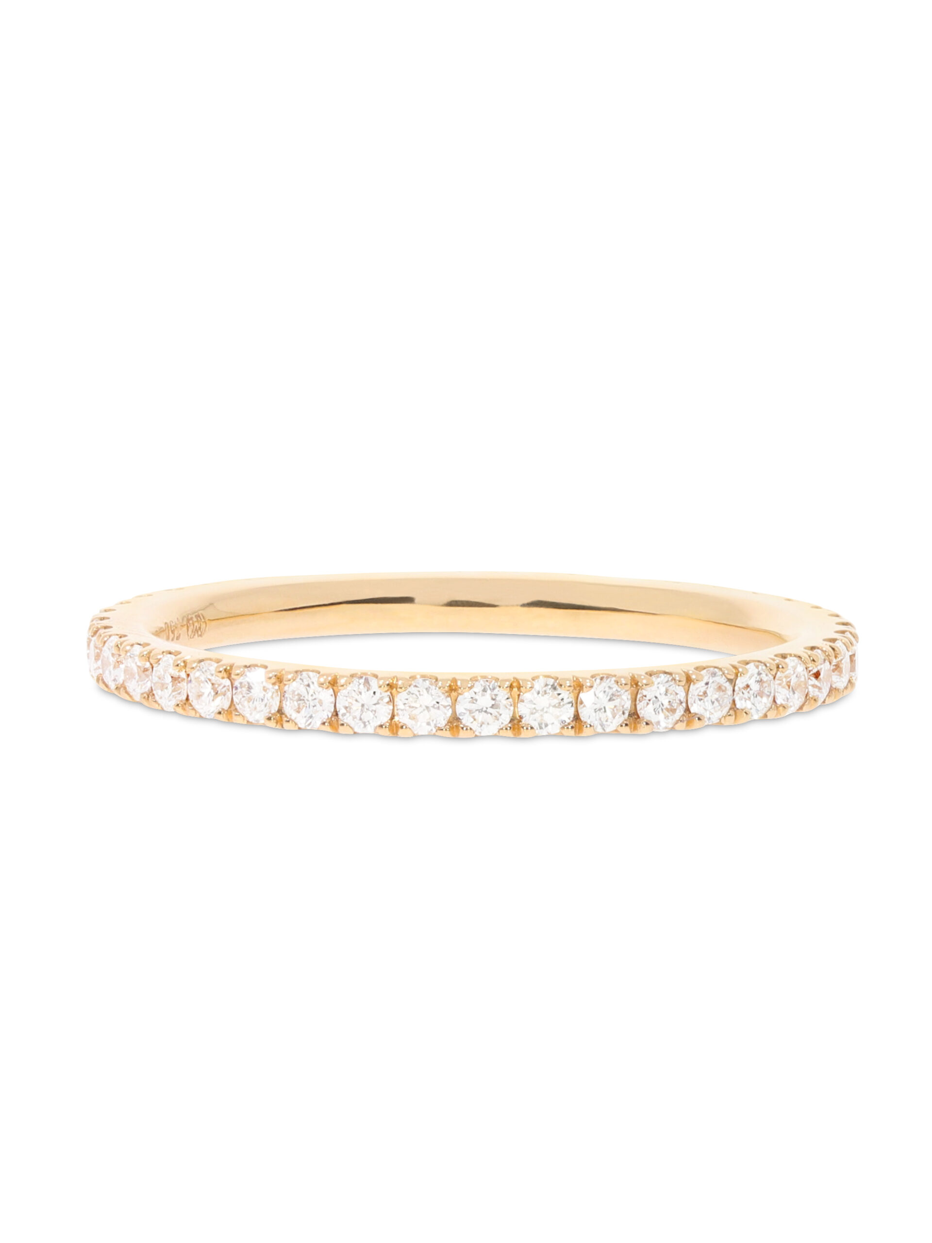 Ein Memoire-Ring in Roségold 750/- mit Brillanten ausgefasst.