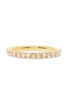 Ein Memoire-Ring in Gelbgold 750/- mit rundum braunen Brillanten