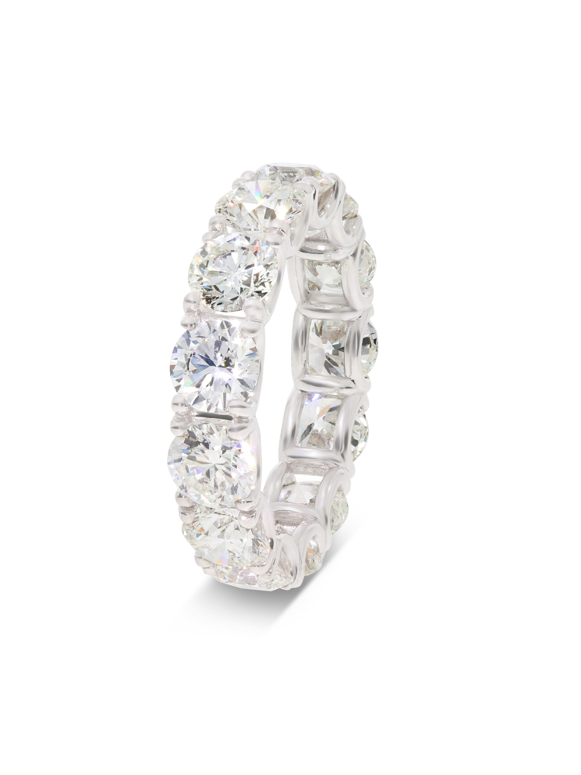 Ein ganz besonderer Memoire-Ring in Weißgold 750/-, jeder Brillant 0,50 ct. mit Zertifikat