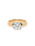 Ein Ring in 750/- Roségold mit einem wunderschönen weißen Brillanten in sportlicher Fassung in Weißgold 750/-
