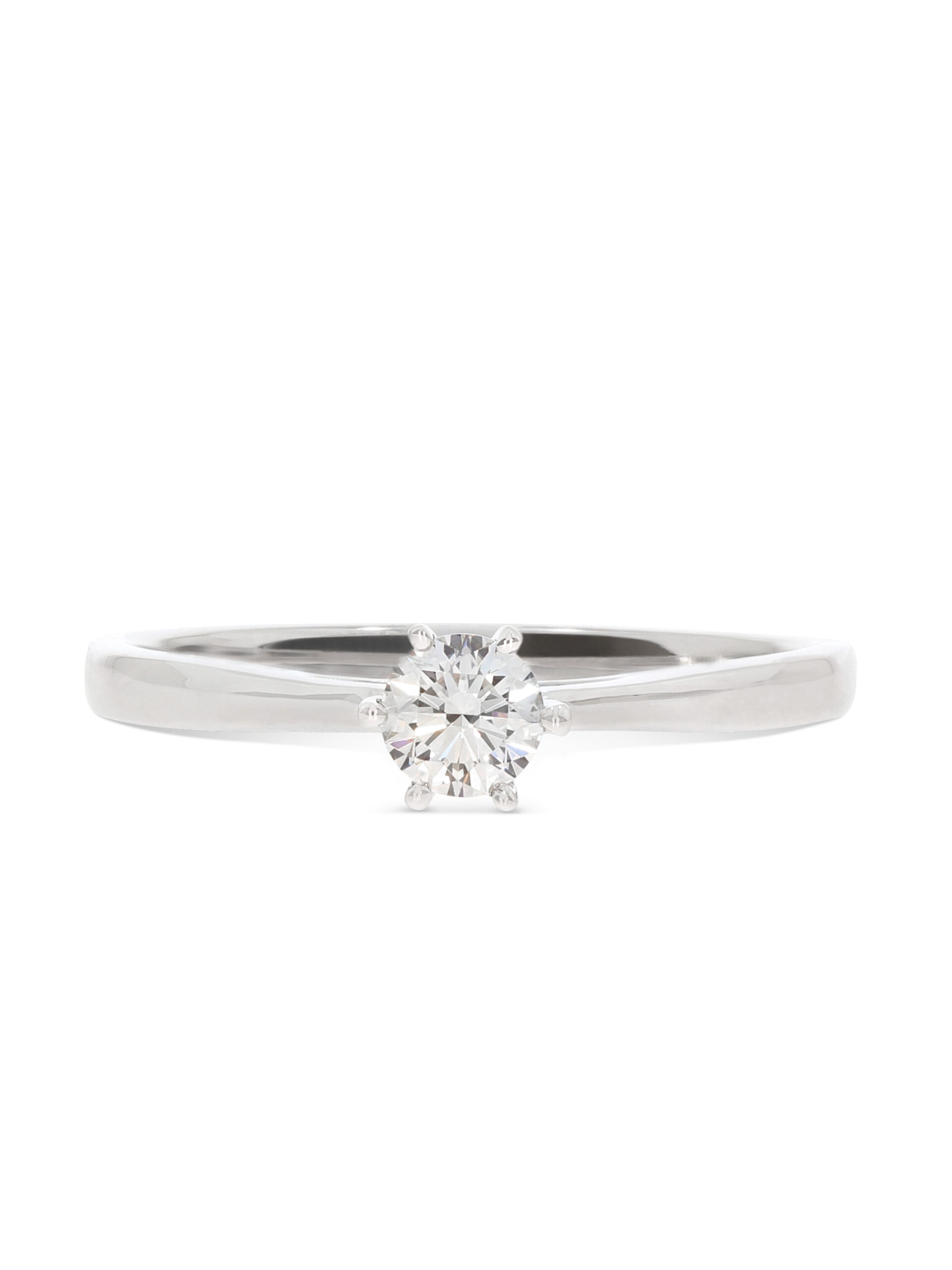 Ein eleganter Ring in Weißgold 750/- bzw. 18 kt. mit einem wunderschönen Brillanten