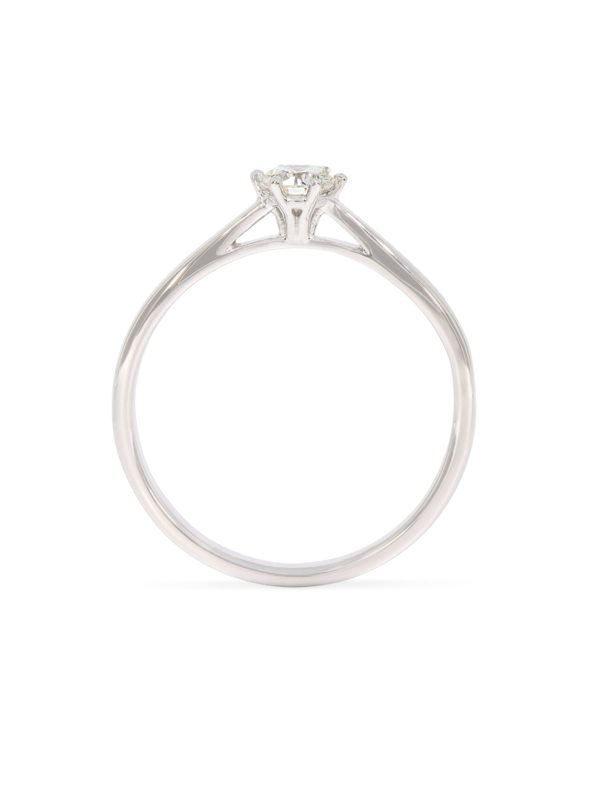 Ein eleganter Ring in Weißgold 750/- bzw. 18 kt. mit einem wunderschönen Brillanten