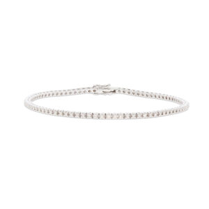 Tennisarmband in Weißgold mit Brillanten