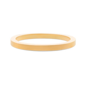 Kantiger Armreif in Roségold