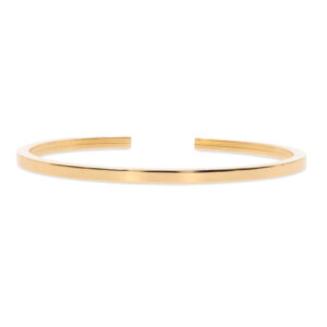 Kantiger Armreif in Roségold
