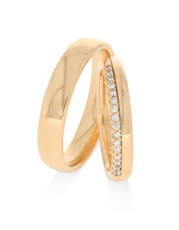 Eheringe klassisch mit Brillantreihe