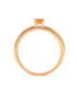 Ein Ring in Roségold 750/- mit Mandarin Granat in Baguette-Schliff.