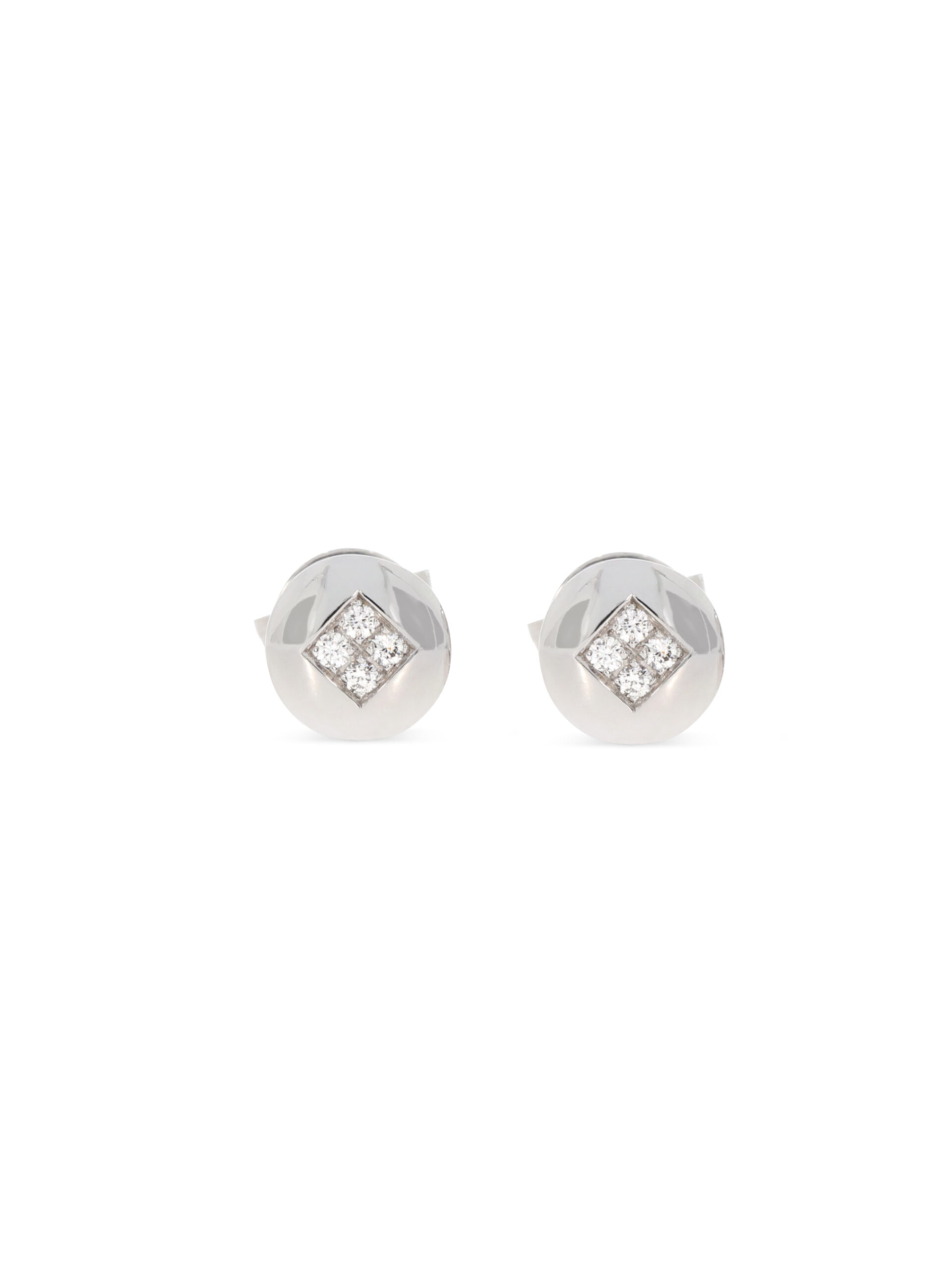 Elegante Ohrstecker in Weißgold 750/- mit Brillanten besetzt
