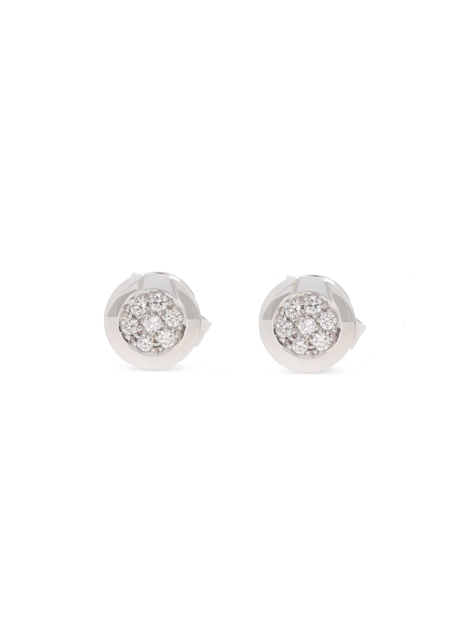Elegante Ohrstecker in Weißgold 750/- mit Brillanten besetzt