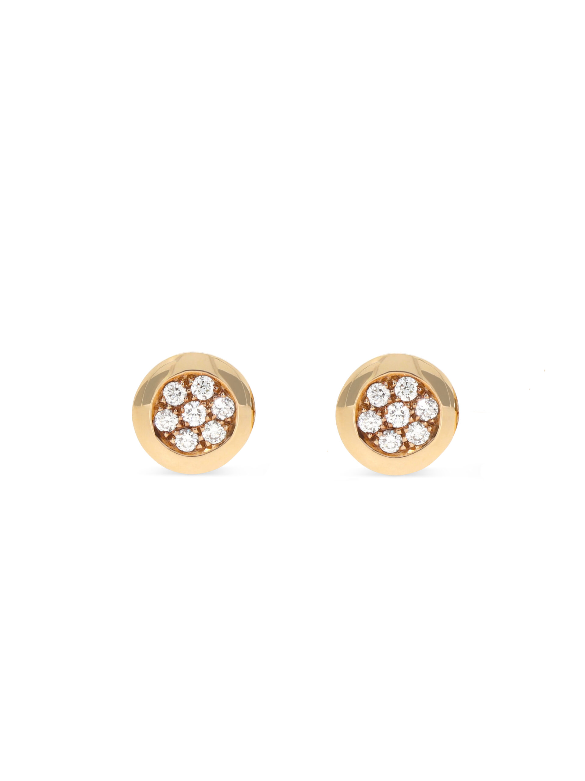 Elegante Ohrstecker in Roségold 750/- mit Brillanten besetzt