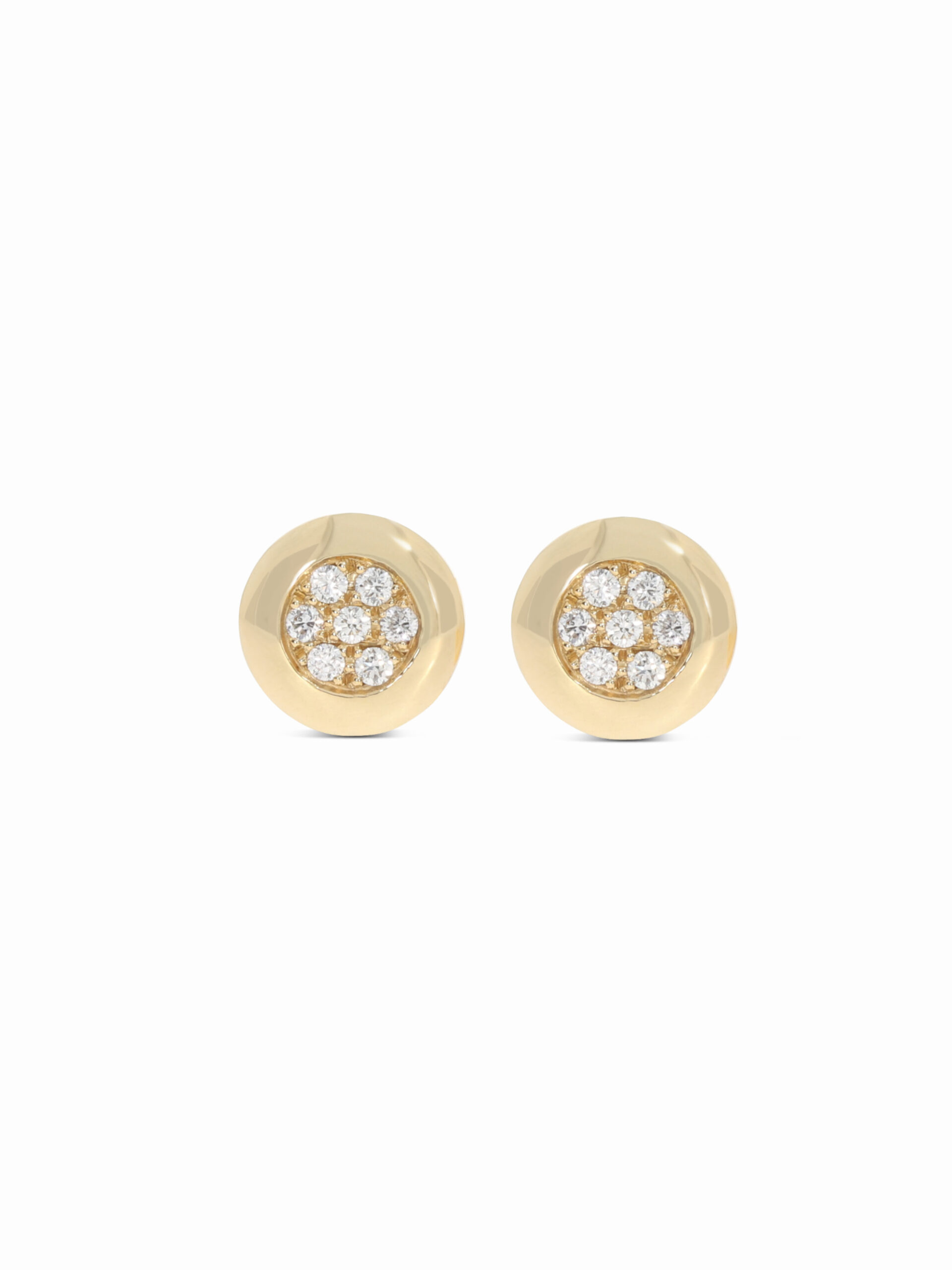 Elegante Ohrstecker in Gelbgold 750/- mit Brillanten besetzt