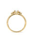 Ein Verlobungsring in Gelbgold 750/- mit einem Brillanten 0,30 ct. und zusätzlich seitlichen Brillanten