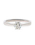 Ein klassischer Verlobungsring in Weißgold 750/- mit einem Brillanten 0,50ct.