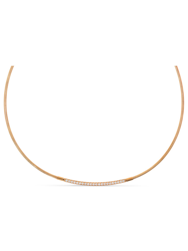Spiralkette mit Brillanten