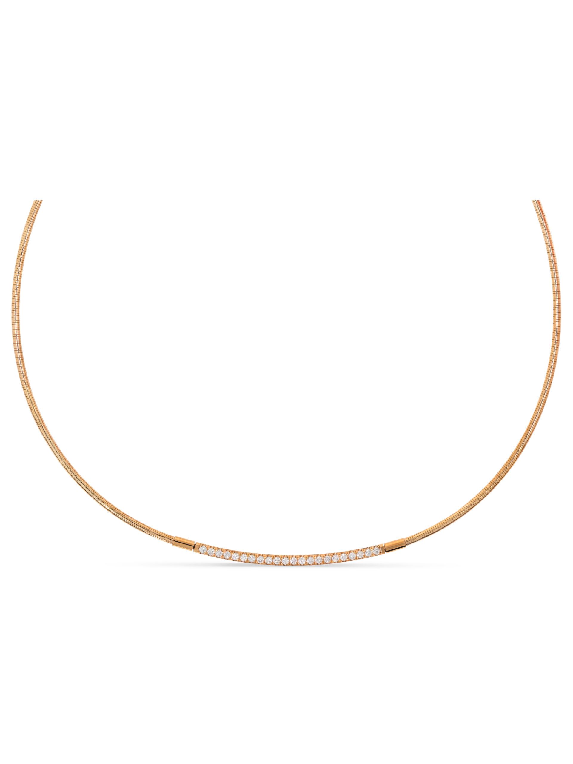 Spiralkette mit Brillanten