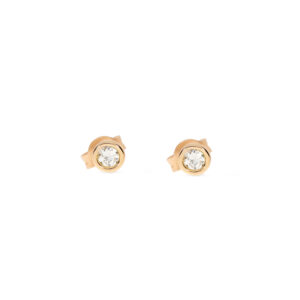 Ohrstecker in Gelbgold mit Brillanten