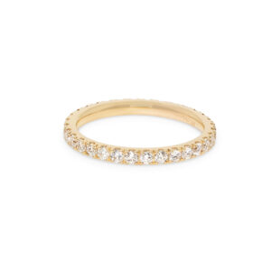 Memoire-Ring in 750/- Gelbgold mit 32 Brillanten