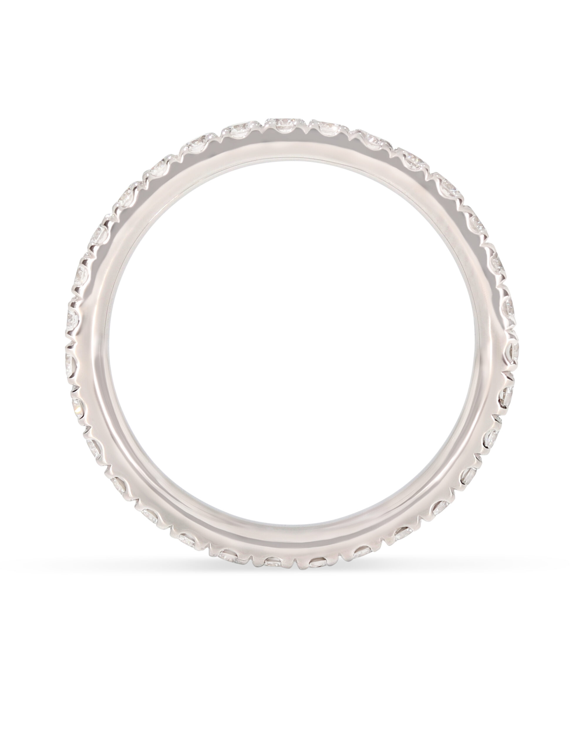 Memoire-Ring in 750/- Weißgold mit 32 Brillanten