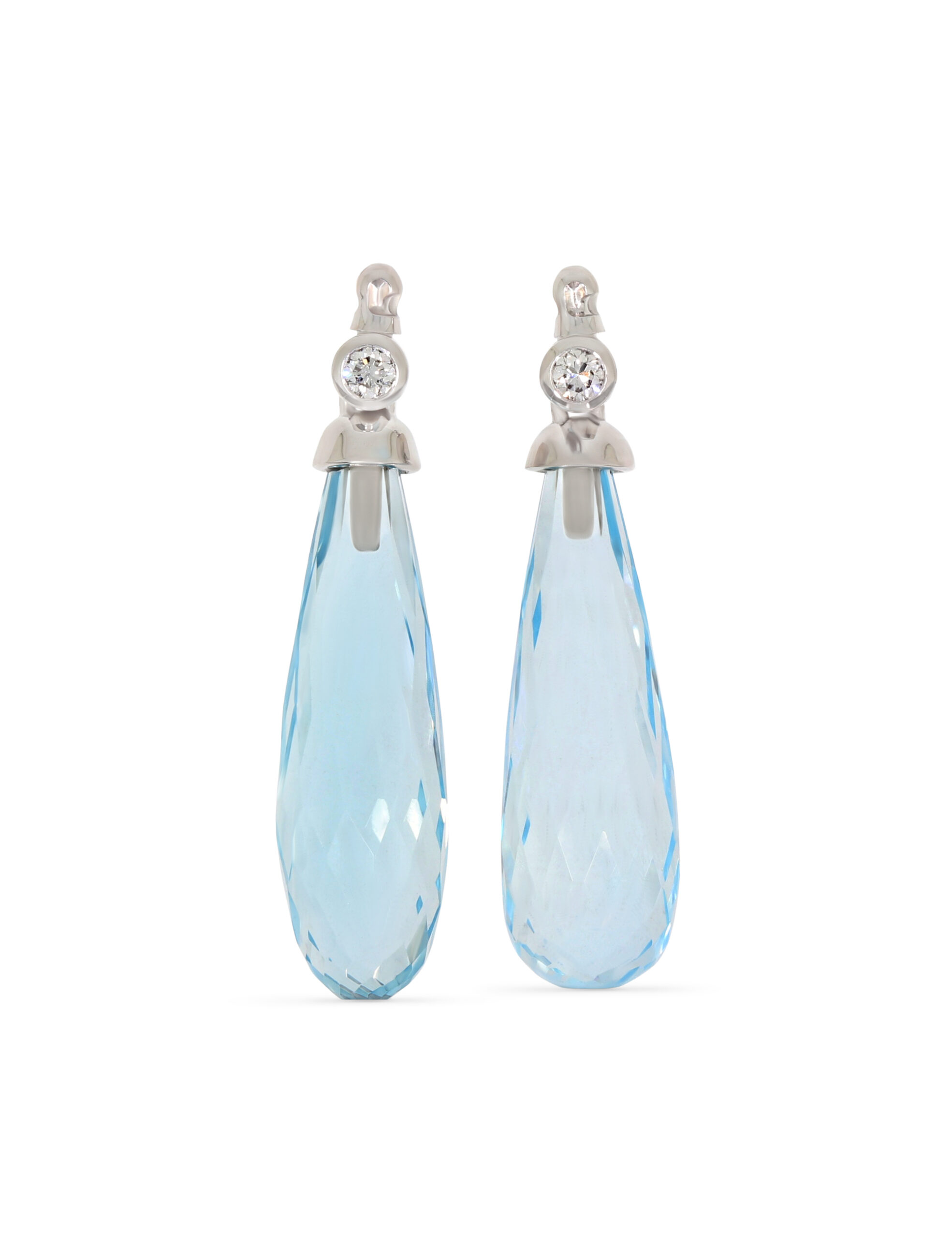 InDePendant Einhänger mit blauen Topas und Brillanten