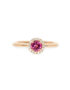 Ring mit einem Turmalin und Brillanten in 750/- Roségold