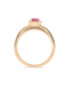 Ring mit einem Turmalin und Brillanten in 750/- Roségold
