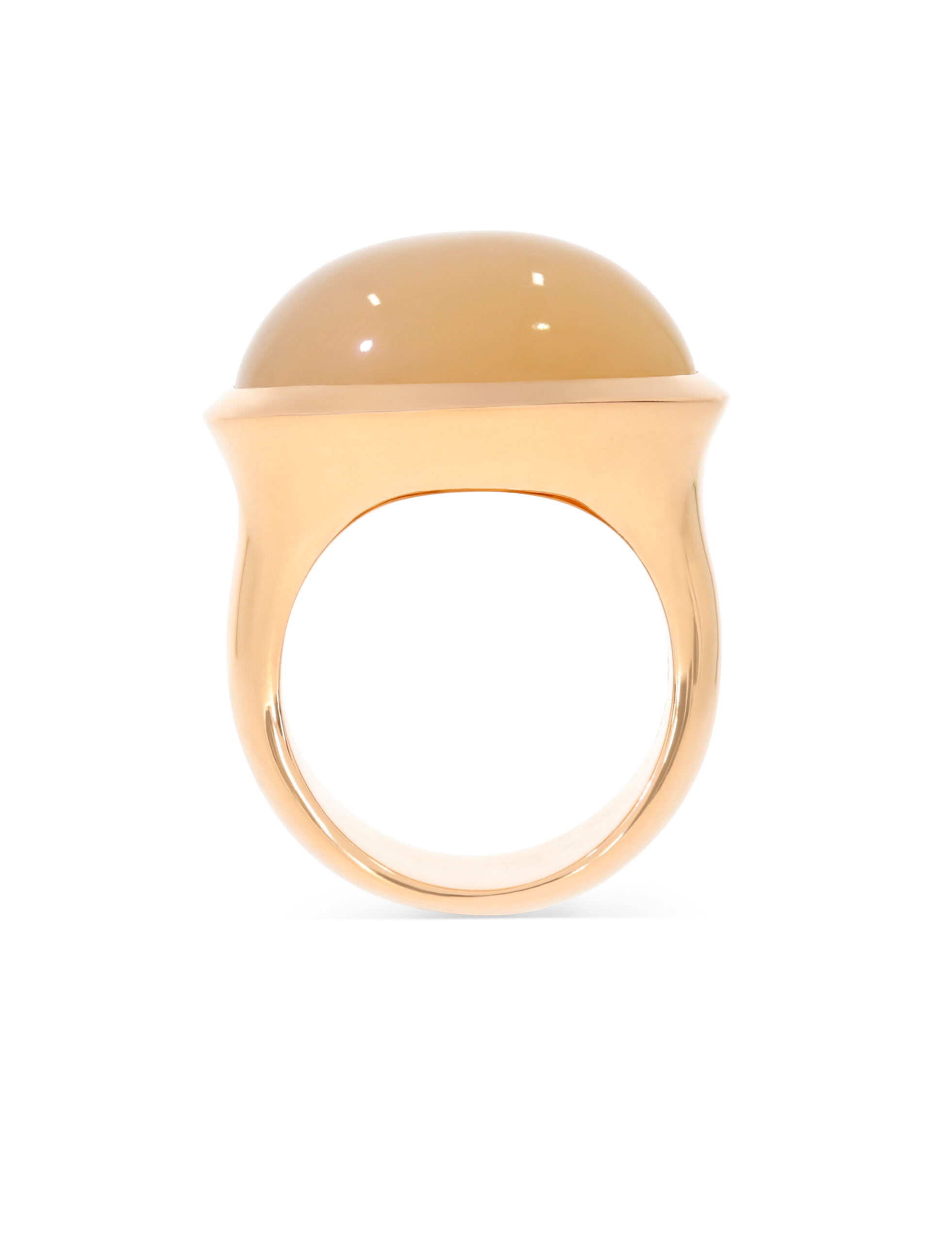 Moonlight Ring aus Roségold 750/- mit einem Mondstein
