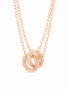 Anhänger in Roségold 750/- an einer Gliederkette