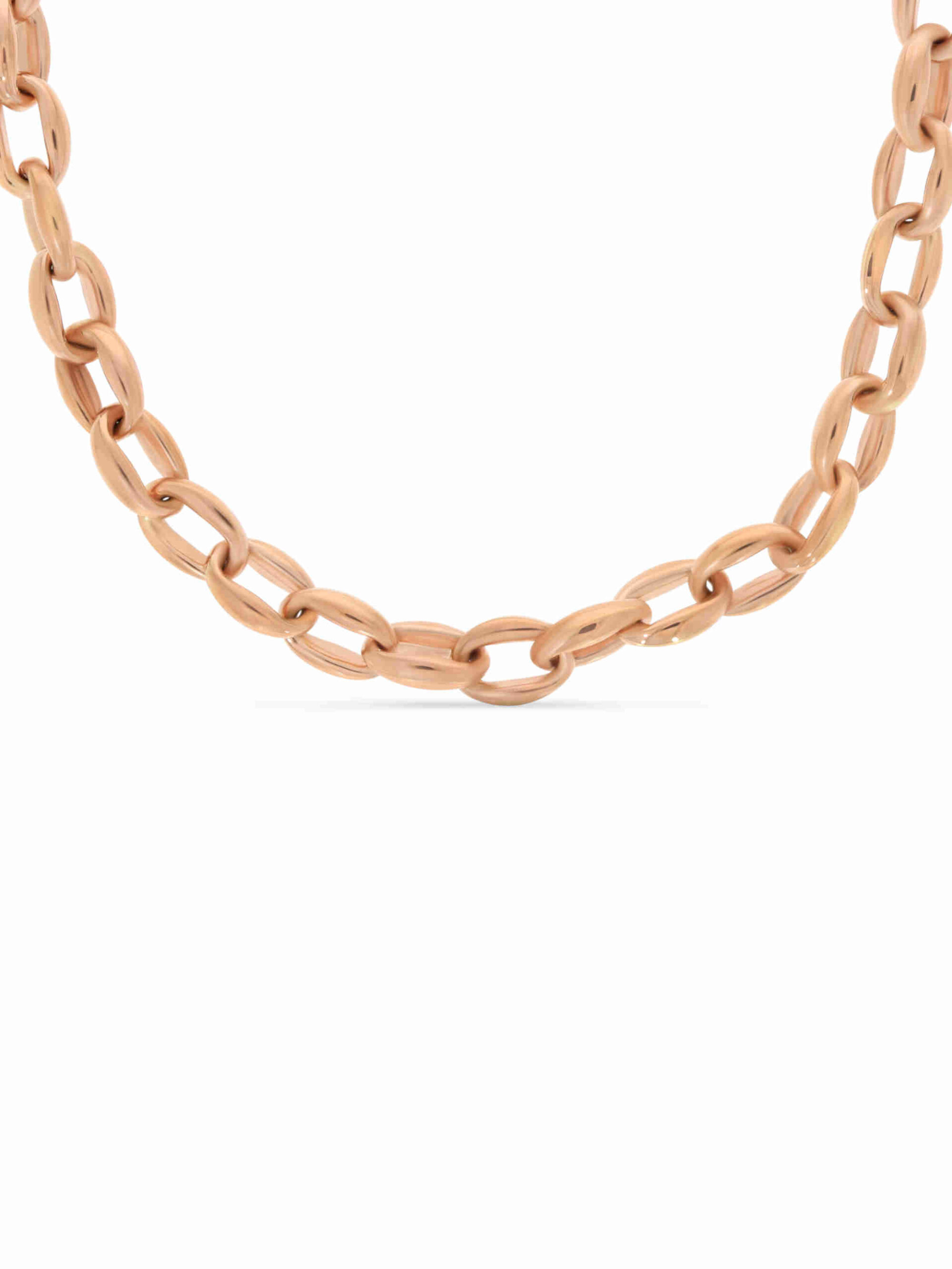 Collier mit ovalen Gliedern in 750/- Roségold
