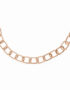 Collier mit kantigen Gliedern in 750/- Roségold