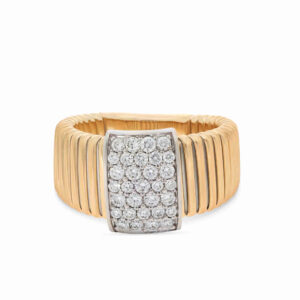 Ring mit Brillanten in 750/- Gelbgold