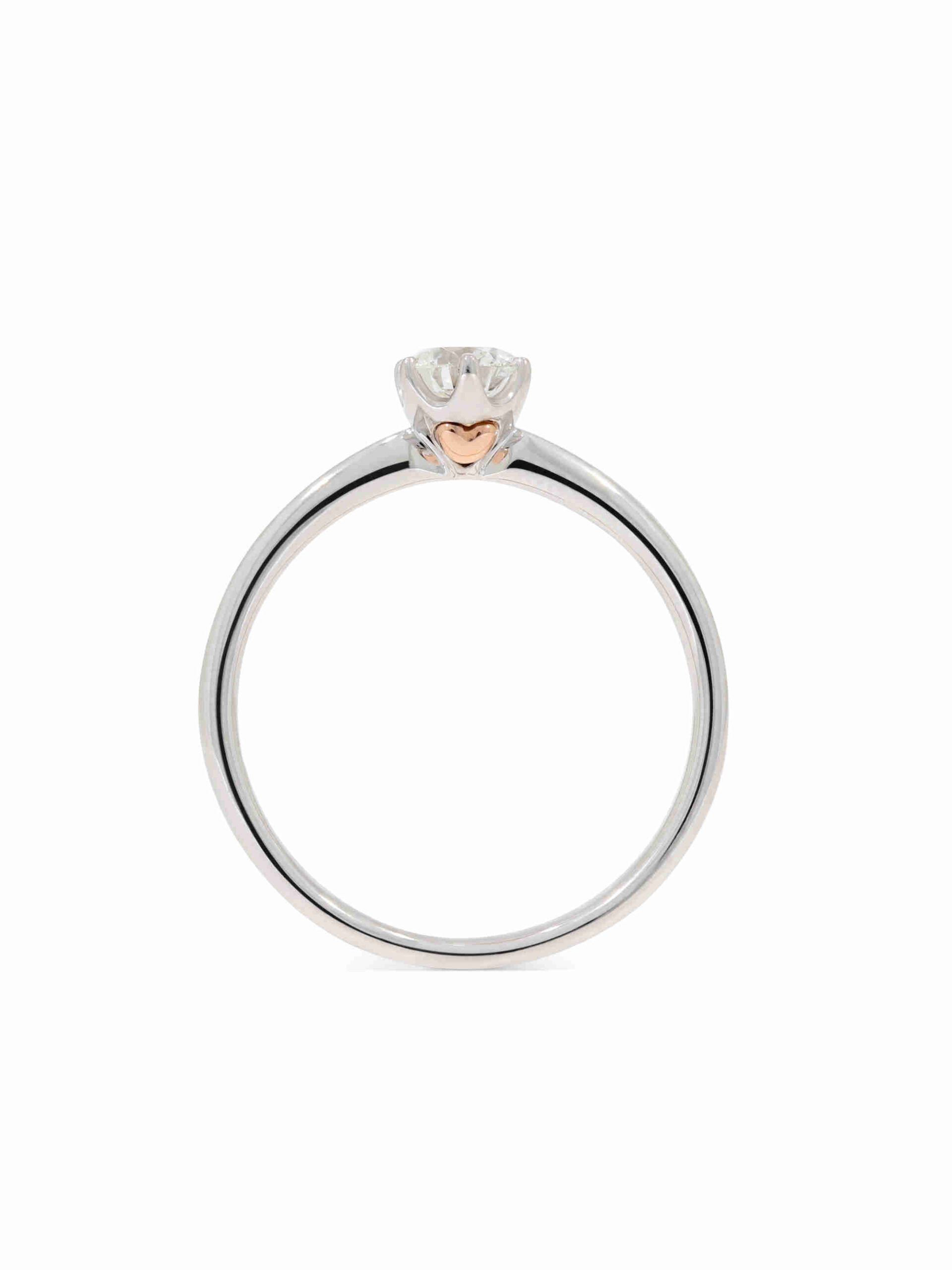 Ein Verlobungsring in Weißgold 750/- mit einem Brillanten 0,30 ct.